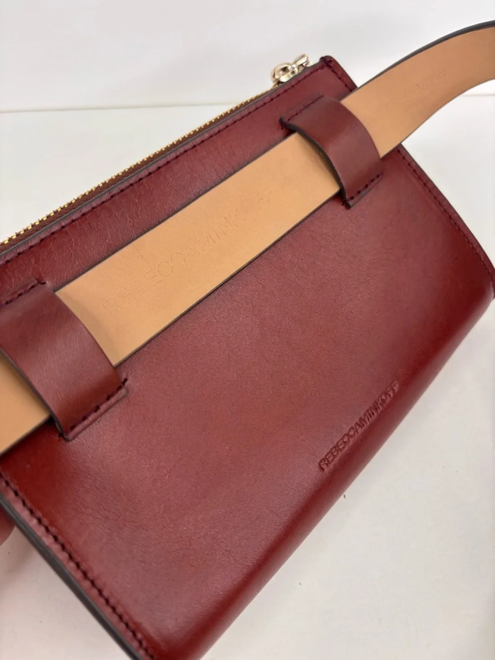 Rebecca Minkoff Stevie Brown Suede Leather Fringe Festival Boho Western Belt Bag